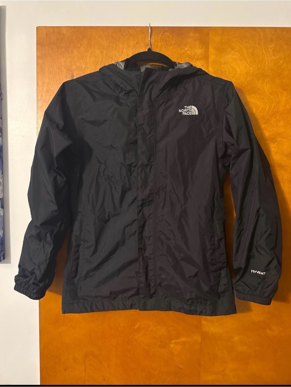 The North Face Kids Black Hooded Raincoat